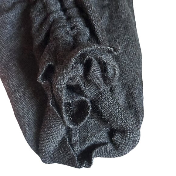 AllSaints dark grey 100% merino wool crew neck tight sleeve Ero Jumper - Size S - Picture 6 of 13